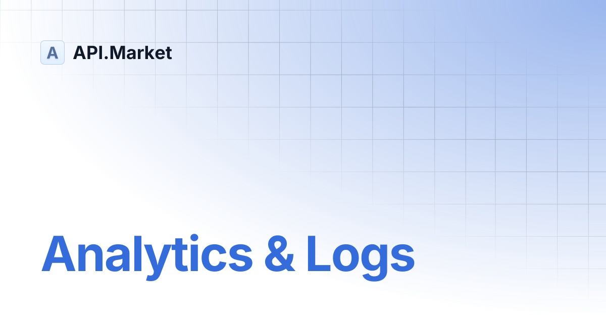 Analytics & Logs | API.Market